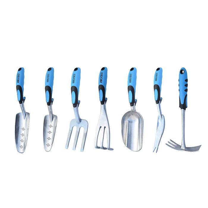 Juego de herramientas manuales de jardín de aluminio