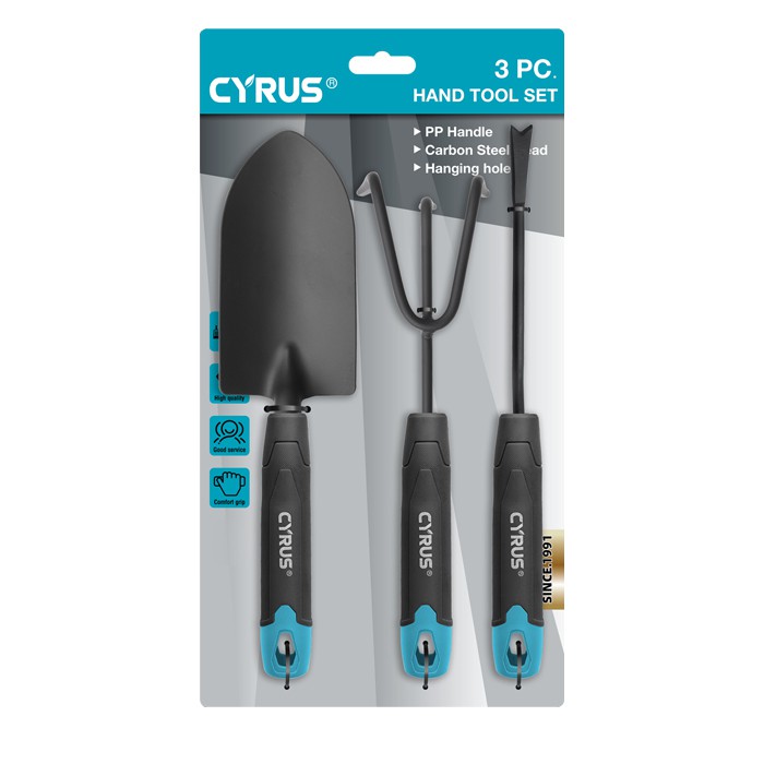 Juego de herramientas para el jardín de acero al carbono