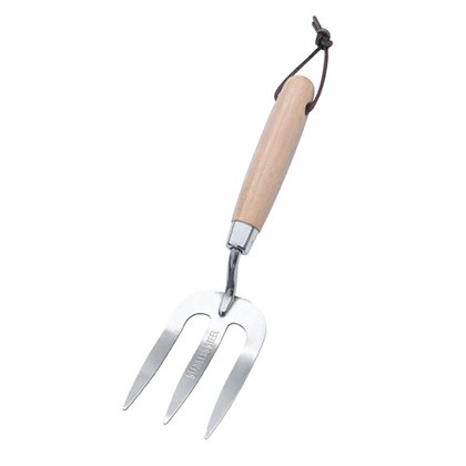 Pequeña tenedor de jardín de acero inoxidable